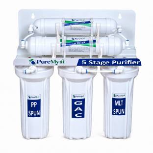 PureMyst 5-Stage Non-Electric Gravity Base Water Purifier - Membrane, Activated Carbon UF Water Purif...