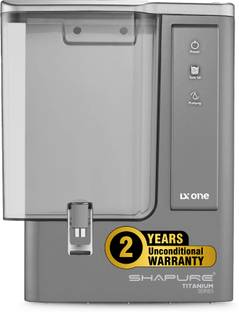 SHAPURE Titanium LX ONE RO 8-Stage Filtration | 2-Year Unconditional Warranty | Storage 10 L RO + UV +...