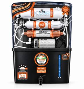 mclord Aqua X Pure Grand Plus|20 LPH | 1 Year Warranty on Electrical Parts 12 L RO + UV + UF + Copper ...