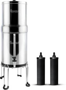 Rama Water Filter Purifier 24 L Storage With 2 Carbon Candle Vision Tap and SS Stand 24 L Gravity Base...