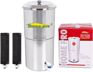 Home-pro Manual Water Filter | Carbon Candle For Fast Filteration | 27 Liter Capacity 27 L Gravity Based Water Purifier