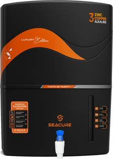 Seacure Zinc UF Water Purifier For Municipal Water Only TDS <200 ppm 12 L UV + UF + Alkaline Water Pur...