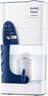 Pureit Classic 23 L Gravity Based Water Purifier | Activated Carbon Filtration | No Electricity Requir...