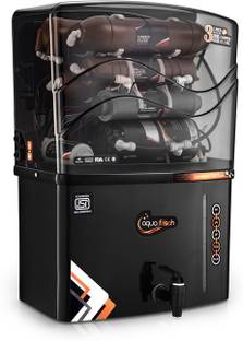 Aqua Frisch H2O | Needs No Service For 2 Years| 15 L RO + UV + Copper + Alkaline + Minerals Water Puri...