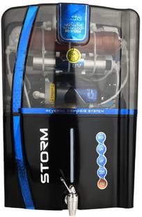 AQUA Kavari fresh Storm Black Copper Model 12 L RO + UV + UF + Copper + TDS Control Water Purifier