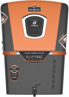 Kinsco Aqua Saffire LED Display With Zinc,Copper and Alkaline 15 L RO + UV + UF + Copper Guard + pH en...