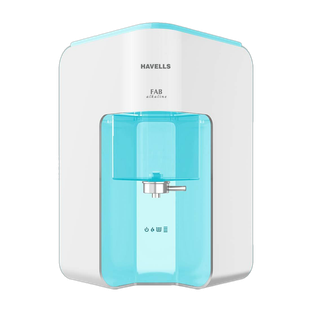 HAVELLS Fab Alkaline 7 L RO + UV + Alkaline Water Purifier Suitable for all - Borewell, Tanker, Munici...