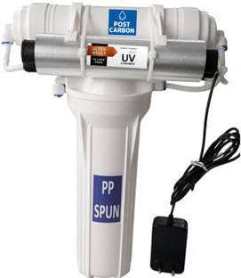Water Bravo 3 Stage UV Water Purifier with Post Carbon, 8L 8 L RO Water Purifier
