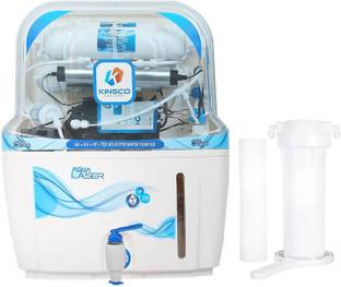 Kinsco Aqua Ro With Uv Laser 15 L RO + UV + UF + TDS Water Purifier with Prefilter