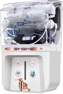 KENT Grand + 9 L RO + UV + UF + TDS Control Water Purifier Suitable for all - Borewell, Tanker, Munici...