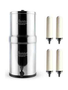 Rama Stainless Steel Non Electric Filter | 16L Storage With 4 Spirit Candle & PP tap 32 L Gravity Base...