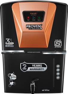 proven Jupiter Black Copper | Needs no service for 2 years | 12 L RO + UV + UF + Copper + Alkaline + M...