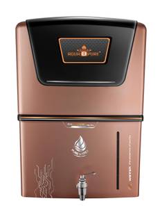 AquaDpure | Copper + Zinc + Alkaline Technology | Elegant Black & Copper Wall Mount | 12 L RO + UV + U...