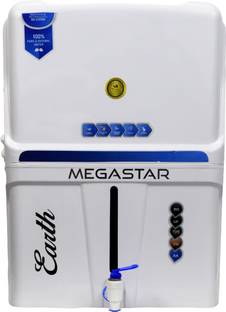 Earth Megastar Full White Model With TDS Controller ,Alkaline Filter and Copper filter 12 L RO + UF + ...