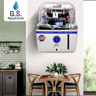 g.s. aquafresh SWIFT RO +UV+UF+COPPER+TDS CONTROLLER+CONCEALED MEMBRANE 15 L RO + UV + UF + Copper Wat...