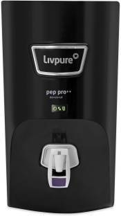 LIVPURE LIV-PEP-PRO-PLUS+ BLACK 7 L RO + UV + UF Water Purifier Suitable for all - Borewell, Tanker, M...
