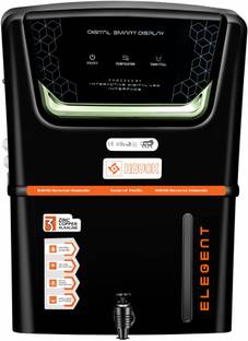 Havok Elegant_Digital_Water_Purifier_Black & Green 15 L RO + UV + MF + Minerals + Copper Water Purifie...