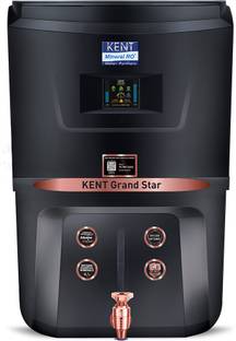 KENT GRAND STAR Water Purifier with Digital Display 9 L RO + UV + UF + TDS Control + UV in Tank Water Purifier Suitable for all - Borewell, Tanker, Municipality Water