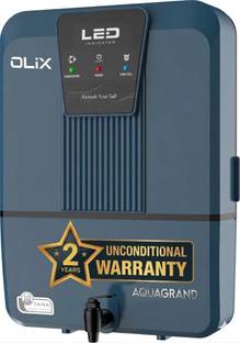 Aquagrand OLIX RO Water Purifier (ISI, BIS Certified) Needs No Service & 2Years Warranty 8 L RO + UV +...