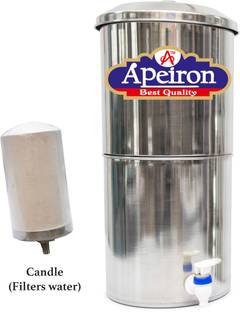 Apeiron Water Purifier With Ceramic Candle 16 L Gravity Based Water Purifier