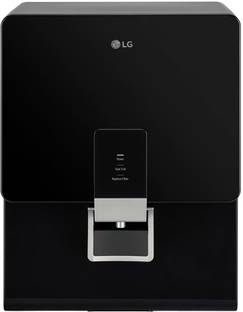 LG WW136RPNB 8 L RO Water Purifier Dual Protection Airtight Stainless Steel Tank | Digital Sterilizing Care | Pre-Sediment Filter Free | Multi Stage Filtration | Smart Indicator | Wall Mount | Suitable for all - Borewell, Tanker, Municipality Water