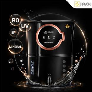 Havok Elite_Round_Display_BIS_Certified_Black 18 L RO + UV + Copper + Minerals Water Purifier