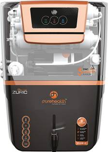 pure health Zuric Black TPT Water Purifer 65 L RO + UF + UV + Copper + Alkaline + Mineralizer Water Pu...