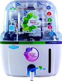 E.F.M Fiesta Water Purifier Premium Domestic RO System With Copper Filter 10 L RO + UV + UF + TDS + Co...