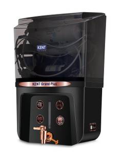 KENT Grand Plus Alkaline + Copper 9 L RO + UV + UF + Copper + Alkaline + TDS Control Water Purifier IS...