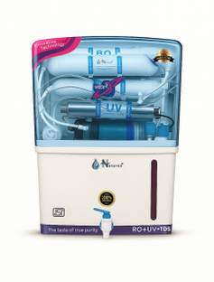 Natures Aqua Copper RO water purifier Electric Water Purifier with Metallic Sheet 12 L 12 L RO + UV + ...