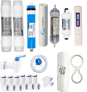 Hydroshell Complete RO Service Kit with Alkaline filter Suitable for All Type 12 L RO + UV + UF + Mine...