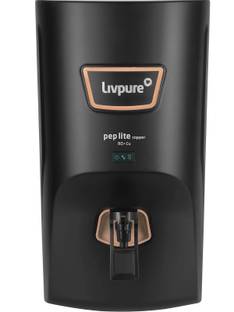 LIVPURE PEP LITE COPPER 7 L RO + Copper Water Purifier |6 Stage Water Purifier | Suitable for Borewell...