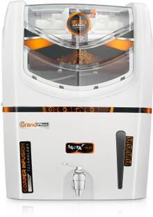 Grand plus Advance Mineral Cruz Storage 12 L UV + UF + Copper Water Purifier with Prefilter