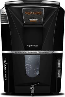 Aqua Fresh CRYSTAL BLACK COPPER+RO+UV+TDS AUTOMATIC ELECTRICAL BOREWELL WATER PURIFIER 12 L RO + UV Wa...
