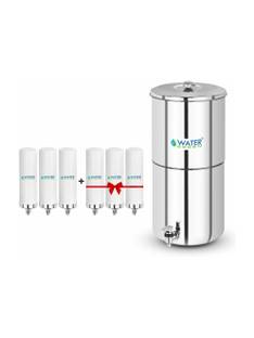 WATER GREEN 3 Free Candle With Stainless Steel 27 L Gravity Based Water Purifier