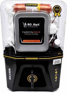 RO KART SILVER I ADVANCE COPPER TECHNOLOGY I 7 STAGE PURIFICATION 15 L RO + UV + UF + Copper + TDS Con...