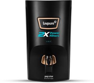 LIVPURE LIV-PEP-STAR-COPPER 2X Power Filter | No Filter Cost for 2 Year | 7 L RO + UV + UF + Minerals ...