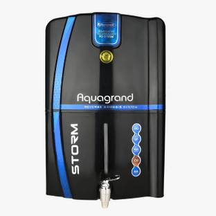Aquagrand Storm Full Black Model RO + UF + TDS + ALAKLINE B12 FILTER + COPPER FILTER 12 L 12 L RO + UF...