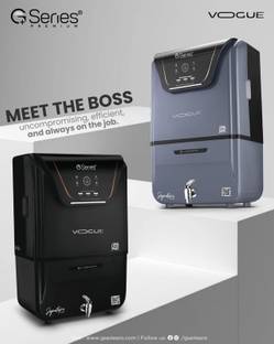 G Series GseriesVogue 14 L RO + In-Tank UV + UF + Copper + Alkaline + Minerals + TDS Control Water Pur...