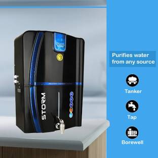 AQUA Storm Model 12 Ltr Copper filter + Alkaline Vitamin B12 Water filter 12 L RO + UF + Minerals + Co...