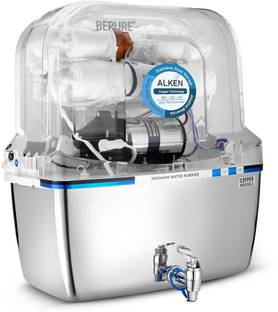 BePURE Alken Copper+ 12 L RO + UV + UF + TDS + Alkaline Water Purifier with Stainless Steel tank of 10...