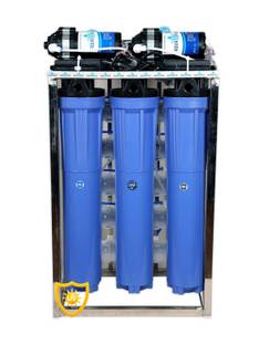 AquaDpure 100 LPH Commercial RO + UV Water Purifier System/Plant 100 Liter Per hour Stainless Steel Fu...