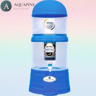 AQUAPINE NON ELECTRIC MINERAL WATER POT GRAVITY BASED FILTER(municipal water purifier) 16 L Gravity Ba...