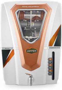 Royal Aquafresh Esc Aura Epic Golden 12 L RO + UV + UF + Copper Guard + pH enhancer Water Purifier wit...