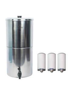 Ferrum ThamesPure 24Litres Stainless Steel Water Filter 24 L Gravity Based Water Purifier