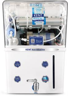KENT ACE ALKALINE 8 L RO + UV + UF + TDS Control + Alkaline + UV in Tank Water Purifier