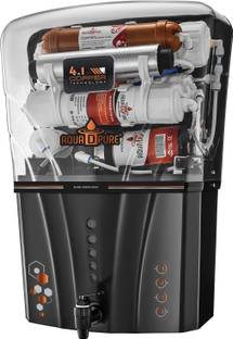 AquaDpure RO Water Purifier for Home | 12L Storage | 4-in-1 Copper 12 L RO + UV + UF + TDS + Copper Wa...