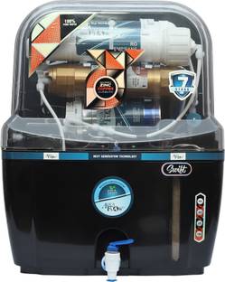 Aqua Flow Enterprises Swift 12 L RO + UV + UF + TDS Control + Alkaline + Copper + UV in Tank Water Pur...