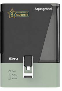 Aquagrand ORCA Pastel Green (ISI, BIS Certified) Needs No Service & 2 Years Warranty 9 L RO + UV + UF ...