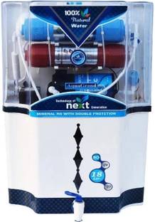 Aquagrand Skyland Combo | 1 Year Warranty | Copper and Alkaline Vitamin B12 | 18 L RO + UF + TDS + ALK Water Purifier